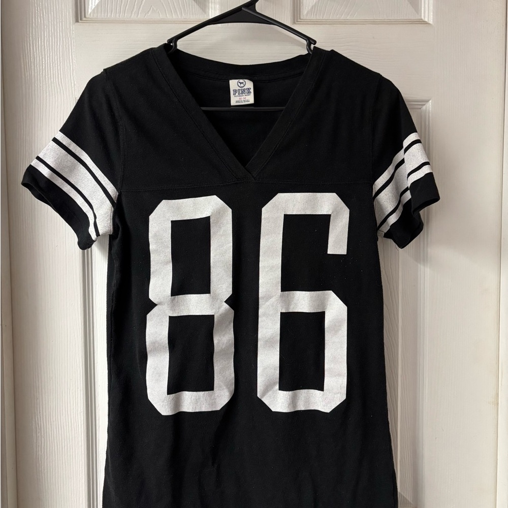 Victoria's Secret Pink Black T-Shirt
